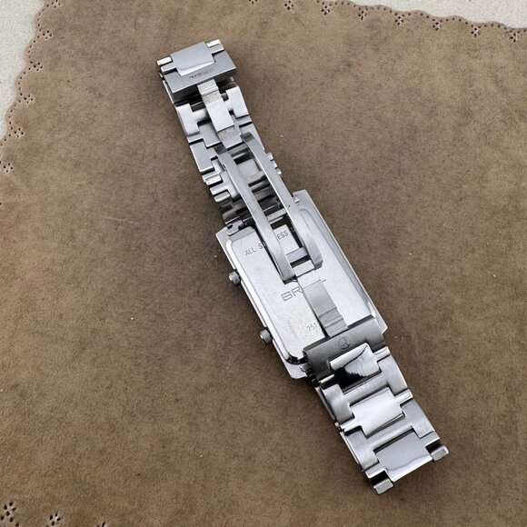 Like New Breil Dual Time Watch Solid Stainless Steel with Curved Mineral Crystal - Picture 9 of 9